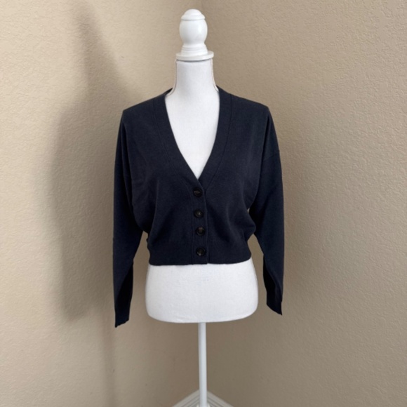 Brunello Cucinelli Cashmere cardigan with monili Size XXS Navy - Picture 10 of 14